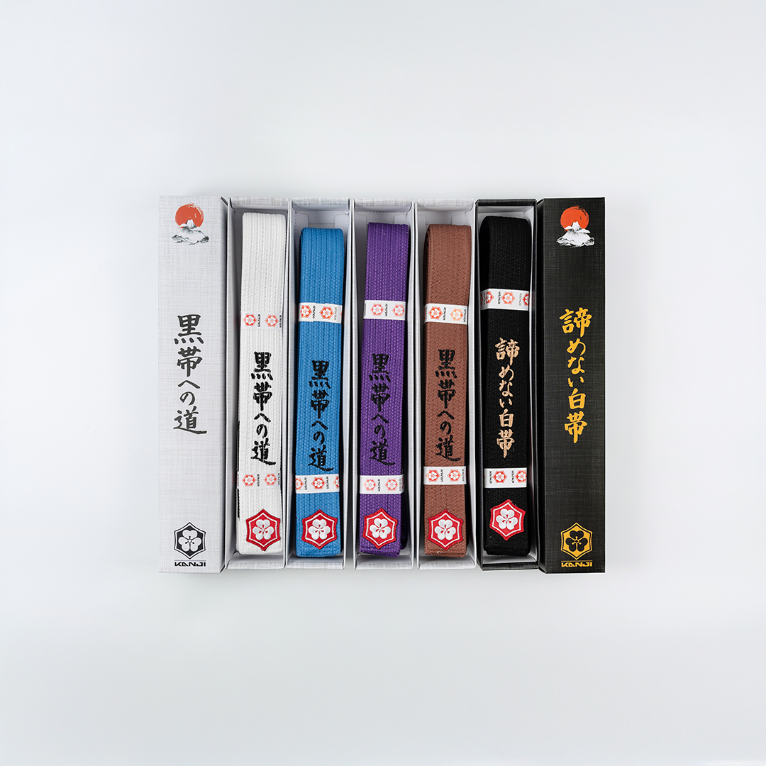 THE ROAD TO BLACK EDITION — boxed KAZE belt lineup